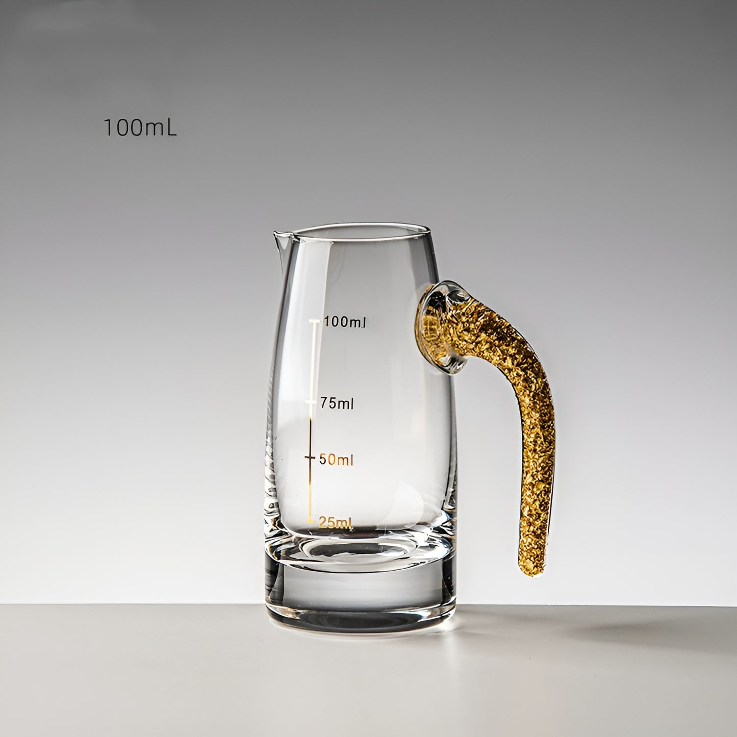 Bicchieri da Shot in Cristallo – Modello 'Foglia D'oro' 24K con Decanter