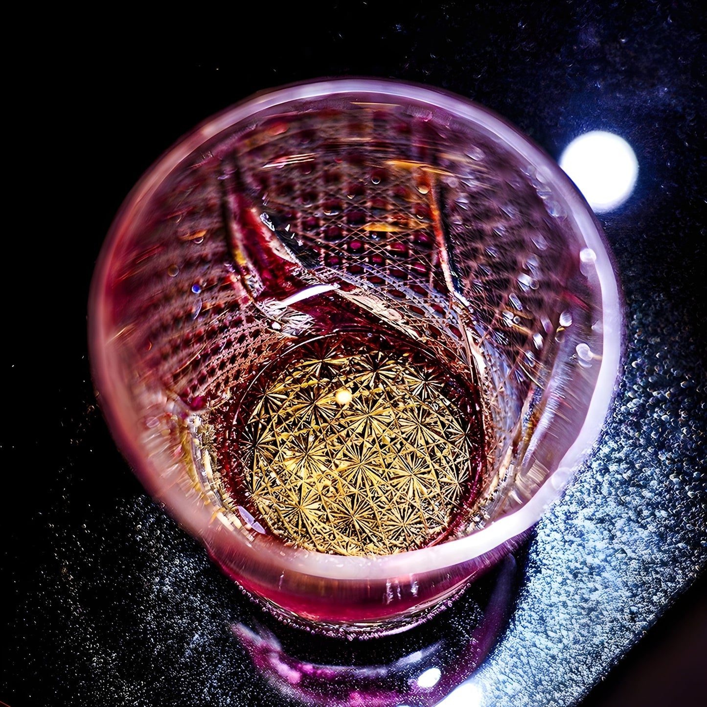 PINK Crystal Goldfish Edo Kiriko Wine Glass Exquisite Carving Wineglass Whiskey Cup Brandy Snifter Liquor Whisky Rock Dropship GuerraHome