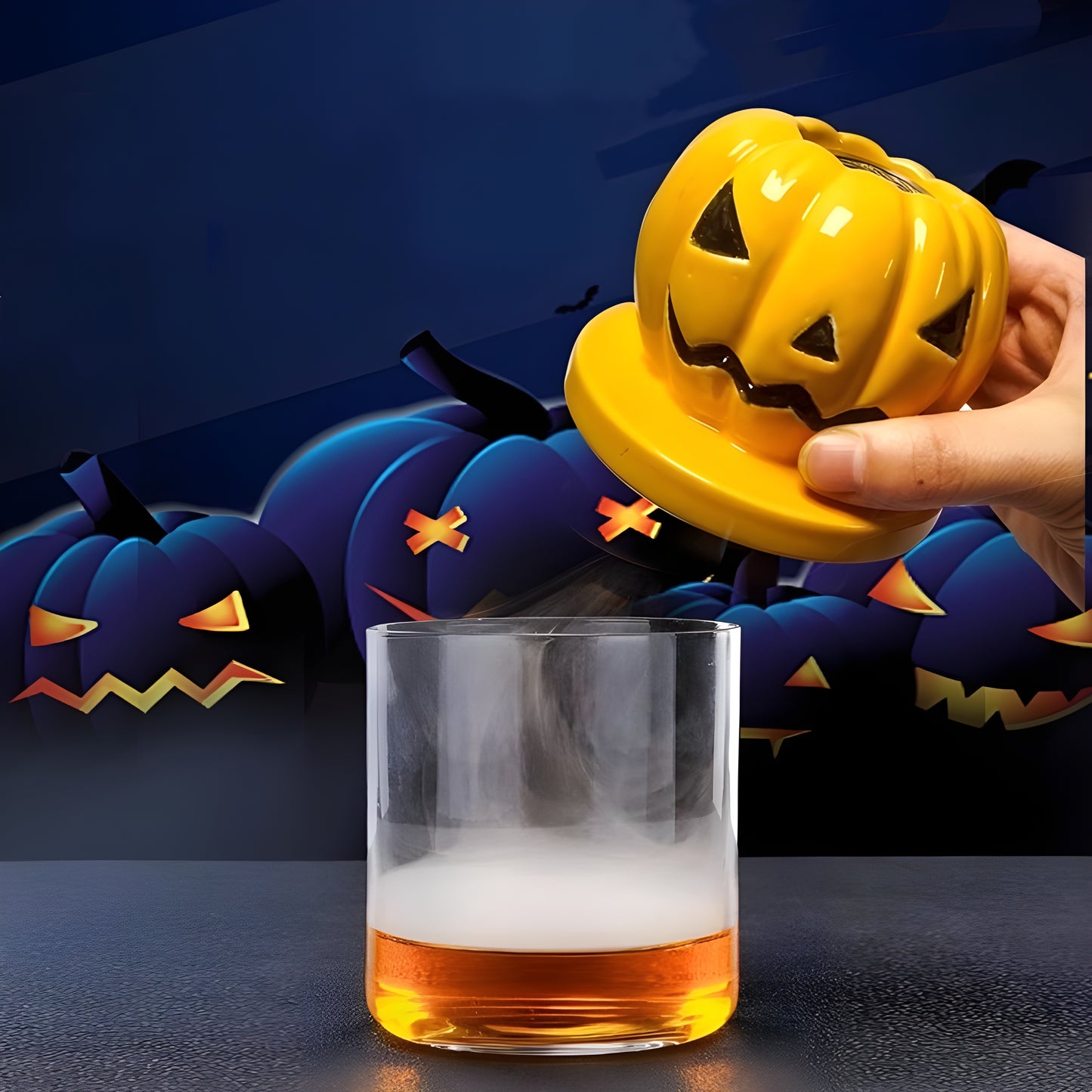 Six Wood Barrel Cocktail Smoker Set with Glasses – Whiskey Kit with 6 Wood Types – Ice Tray – Gift Box