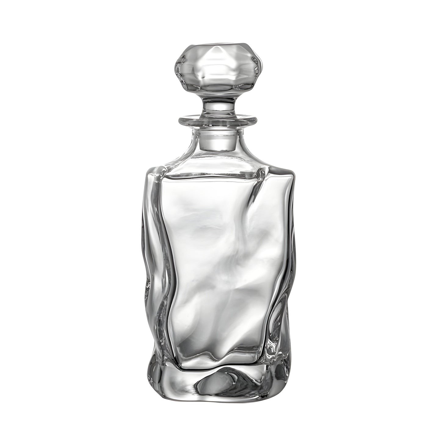 Irregular Art Design Wine Bottle Whisky Decanter Brandy Liquor XO Dispenser Light Luxury Crystal Glass Whiskey Divider Cup Set GuerraHome