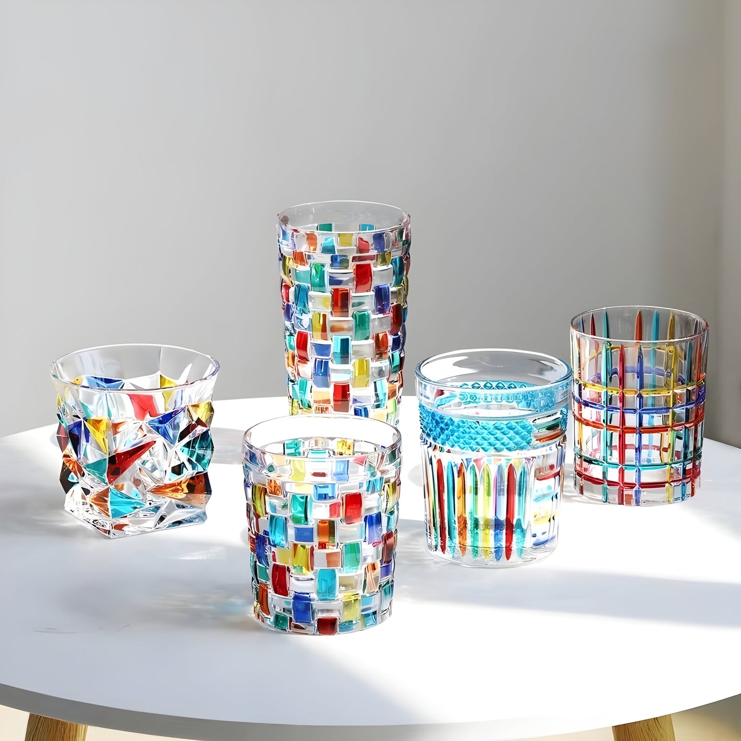 Bicchiere Colorato in Cristallo – Collezione Murano | Design Ispirato a Zecchin GuerraHome