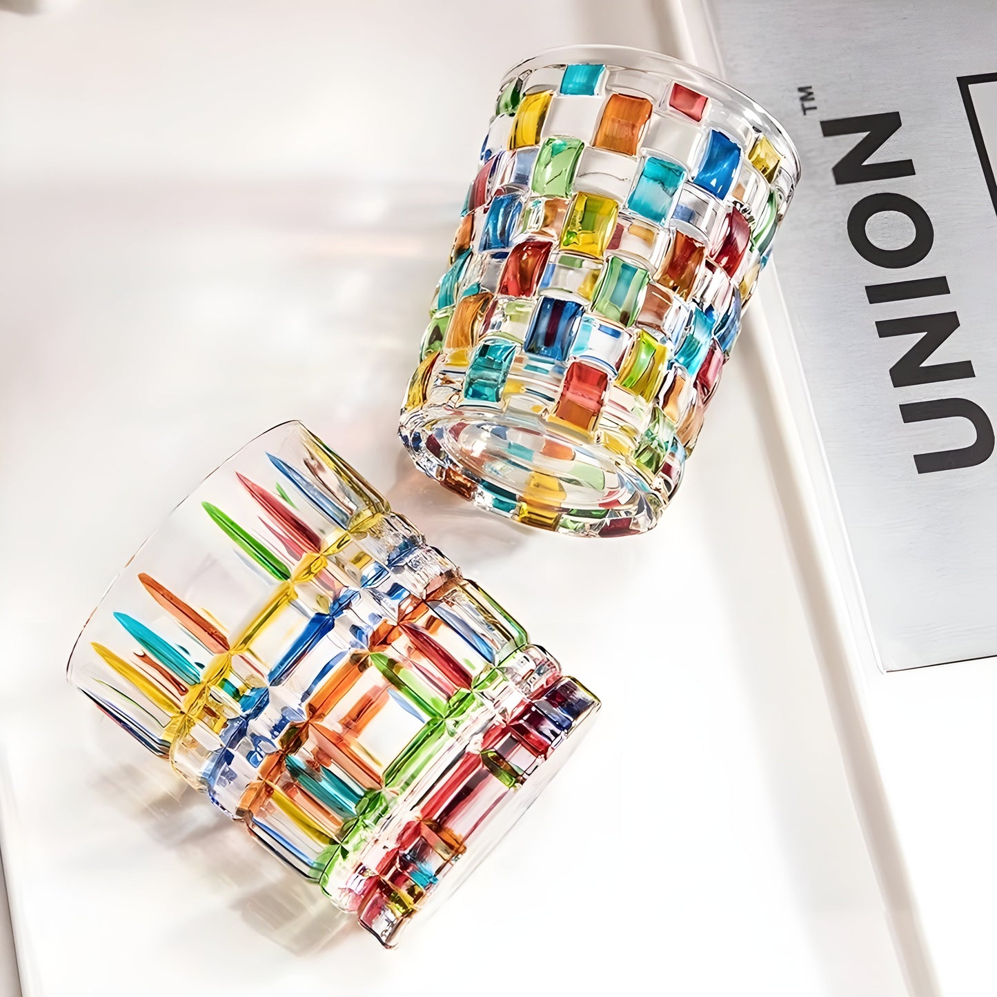 Bicchiere in Cristallo 'Tessuto di Luce' – Collezione Murano | Design Ispirato a Zecchin GuerraHome