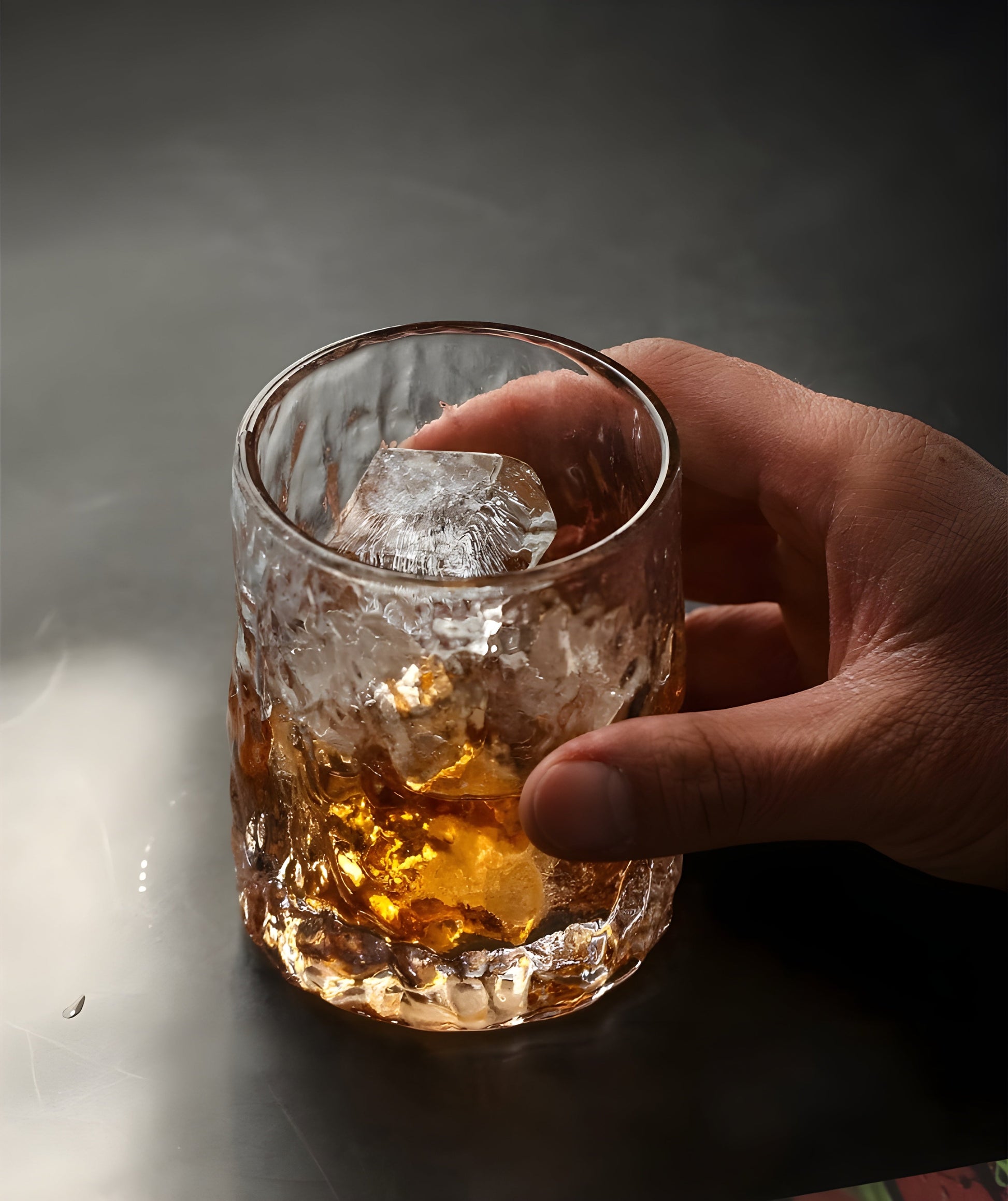 Japanese EDO First Snow Old Fashioned Glass Whiskey Cup Wood Gift Box Whisky Thick Crystal Hammer Heavy Wine Tumbler Beer Mug GuerraHome