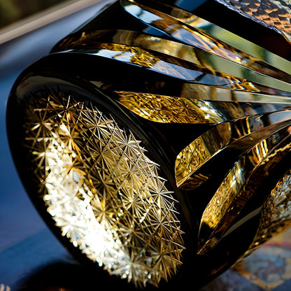 Bicchiere Edo Kiriko – ‘Drago della Fortuna’ – Scatola in Legno