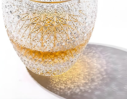 Bicchiere Edo Kiriko – ‘Via Lattea’ – Scatola in legno GuerraHome