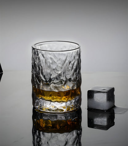 Japanese EDO First Snow Old Fashioned Glass Whiskey Cup Wood Gift Box Whisky Thick Crystal Hammer Heavy Wine Tumbler Beer Mug GuerraHome
