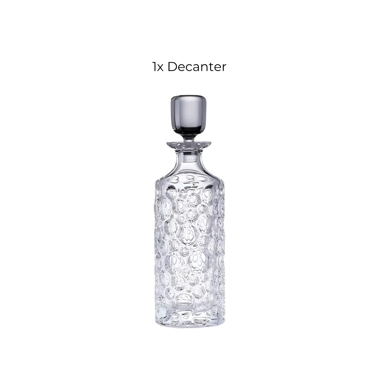 Set di Bicchieri e Decanter in Cristallo Bohemia – Modello 'Lisbona Lucido'