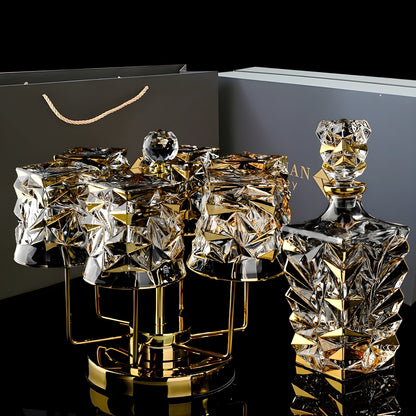 Set di Bicchieri 'Keyhuan' con Decanter  – Portabicchieri e Design Lussuoso GuerraHome