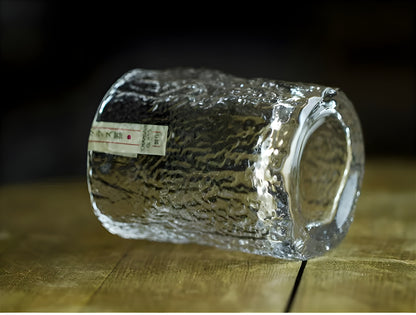 Bicchiere da Whisky Edo Kiriko in Cristallo – Intagliato a Mano - Scatola in legno GuerraHome