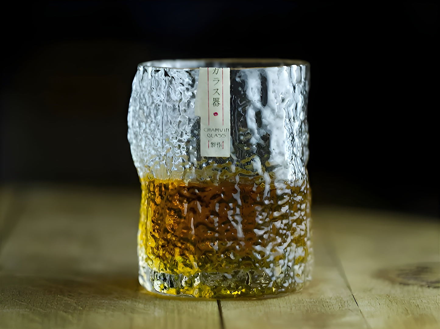 Bicchiere da Whisky Edo Kiriko in Cristallo – Intagliato a Mano - Scatola in legno GuerraHome