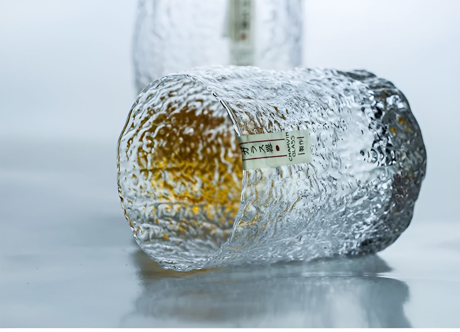 Bicchiere da Whisky Edo Kiriko in Cristallo – Intagliato a Mano - Scatola in legno GuerraHome