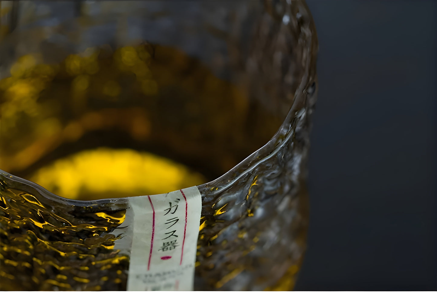 Bicchiere da Whisky Edo Kiriko in Cristallo – Intagliato a Mano - Scatola in legno GuerraHome