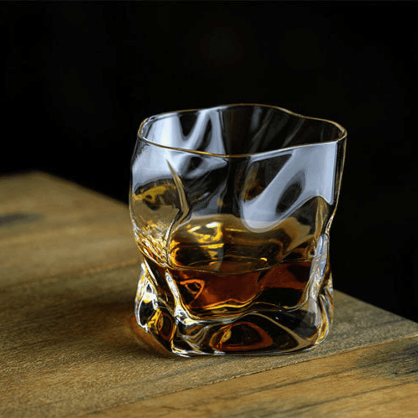 Bicchiere da Whisky Edo Kiriko – Corpo Increspato - Scatola In Legno GuerraHome