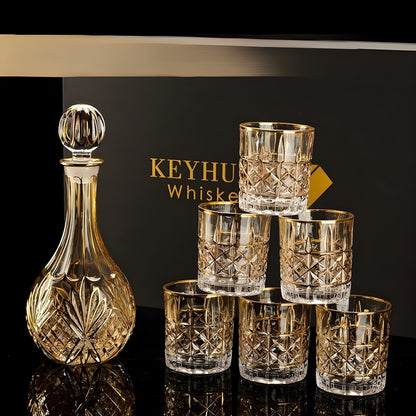 Set di Bicchieri 'Keyhuan' con Decanter  – Portabicchieri e Design Lussuoso GuerraHome