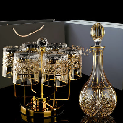 Set di Bicchieri 'Keyhuan' con Decanter  – Portabicchieri e Design Lussuoso GuerraHome