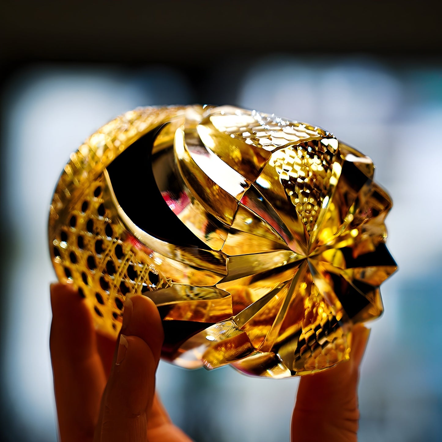 Bicchiere Edo Kiriko – ‘Cavaliere Imperiale’ – Scatola in legno GuerraHome