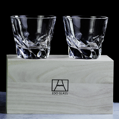 Wine Pair Cup Set Couples Original Wooden Box Gift GuerraHome