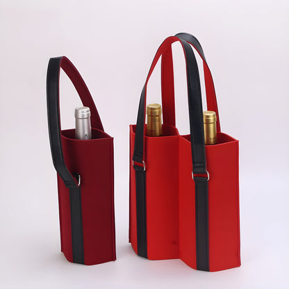 Borsa Porta Bottiglie Vino in Pelle – Modelli Singolo e Doppio | Vari Colori Eleganti GuerraHome
