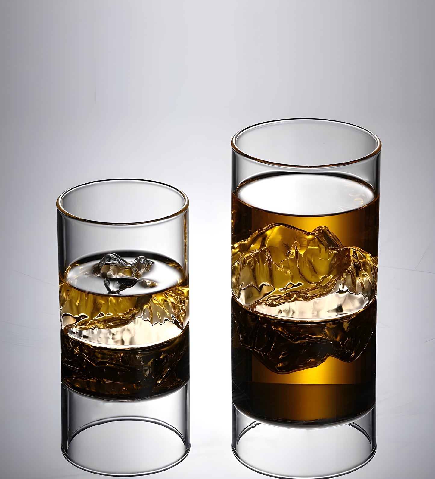 Bicchiere da Whisky – 'Monte Fuji' - Scatola in legno