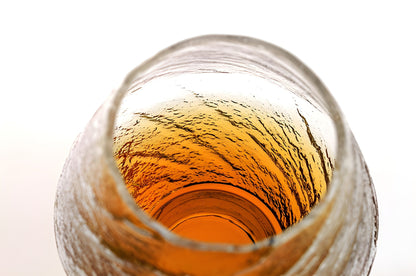 Bicchiere Edo Kiriko – ‘Snowfall’ (Cristallo trasparente) – Scatola in legno GuerraHome