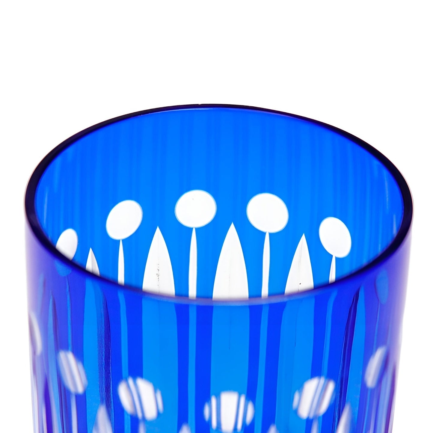 Bicchiere in Cristallo-  'Royal Blue Diamond' GuerraHome