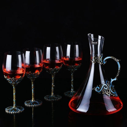 Wine glass decanter set gift GuerraHome