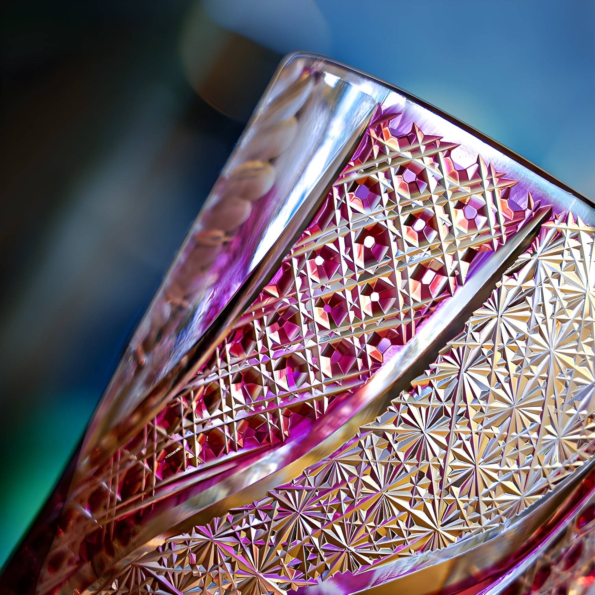 PINK Crystal Goldfish Edo Kiriko Wine Glass Exquisite Carving Wineglass Whiskey Cup Brandy Snifter Liquor Whisky Rock Dropship GuerraHome