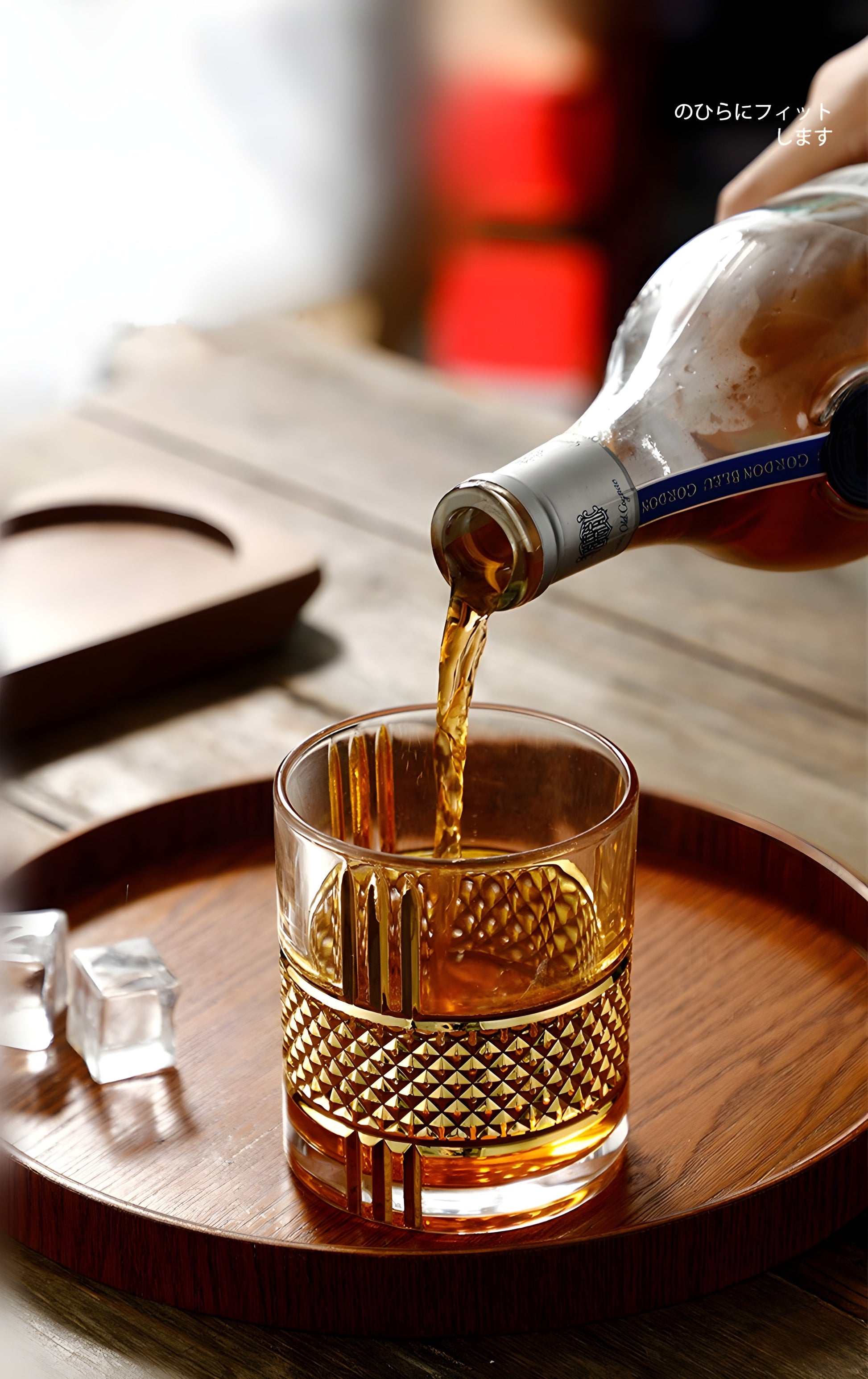 Bicchiere Whisky 'Diamond Oro' – Cristallo Intagliato GuerraHome