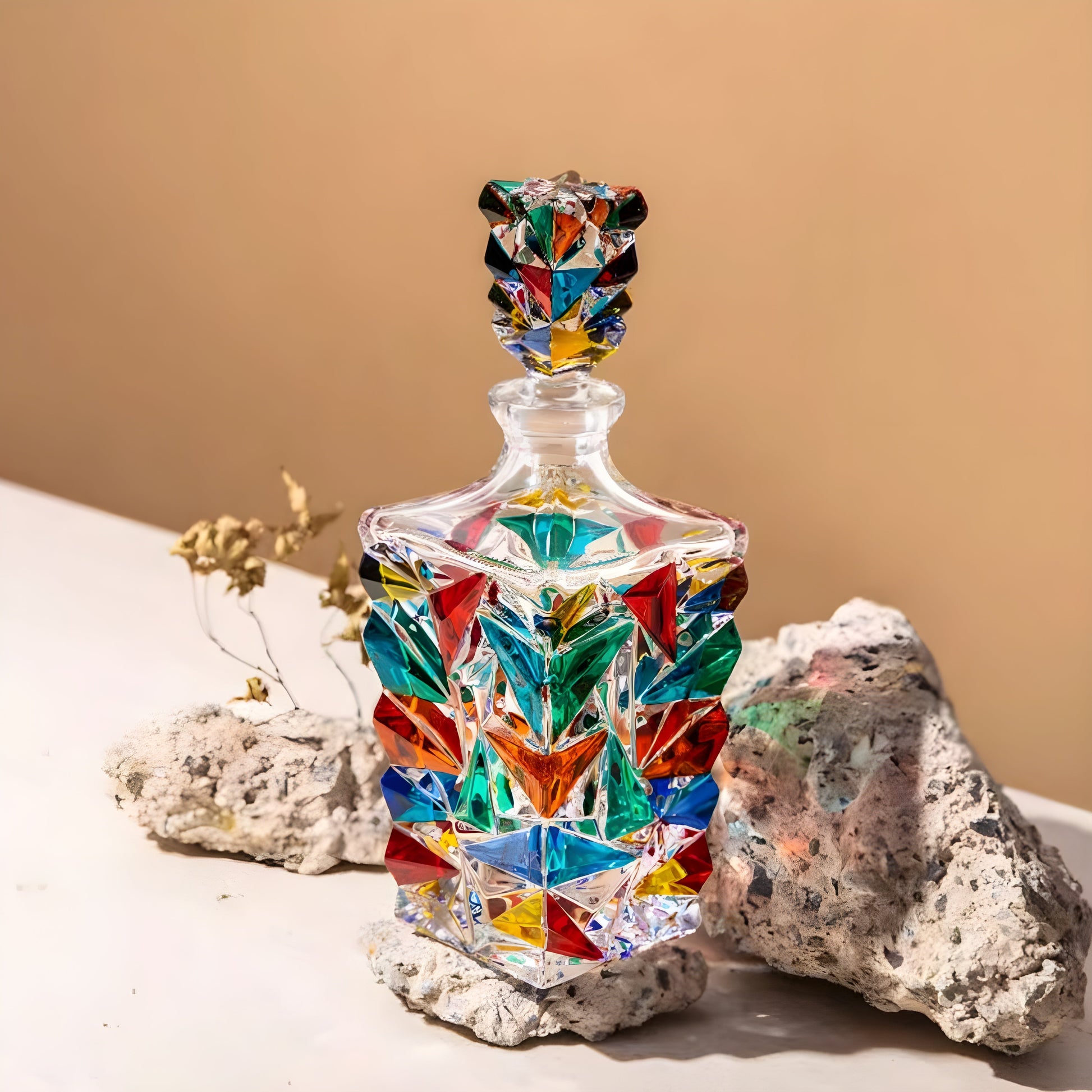 Set Bicchieri e Decanter in Cristallo 'Glaciale' – Collezione Murano | Design Ispirato a Zecchin GuerraHome