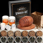 Set Affumicatore per Cocktail 'Six Wood Barrel' – Kit da Whisky con 6 Tipi di Legno - Stampo Per Ghiaccio - Box Regalo GuerraHome