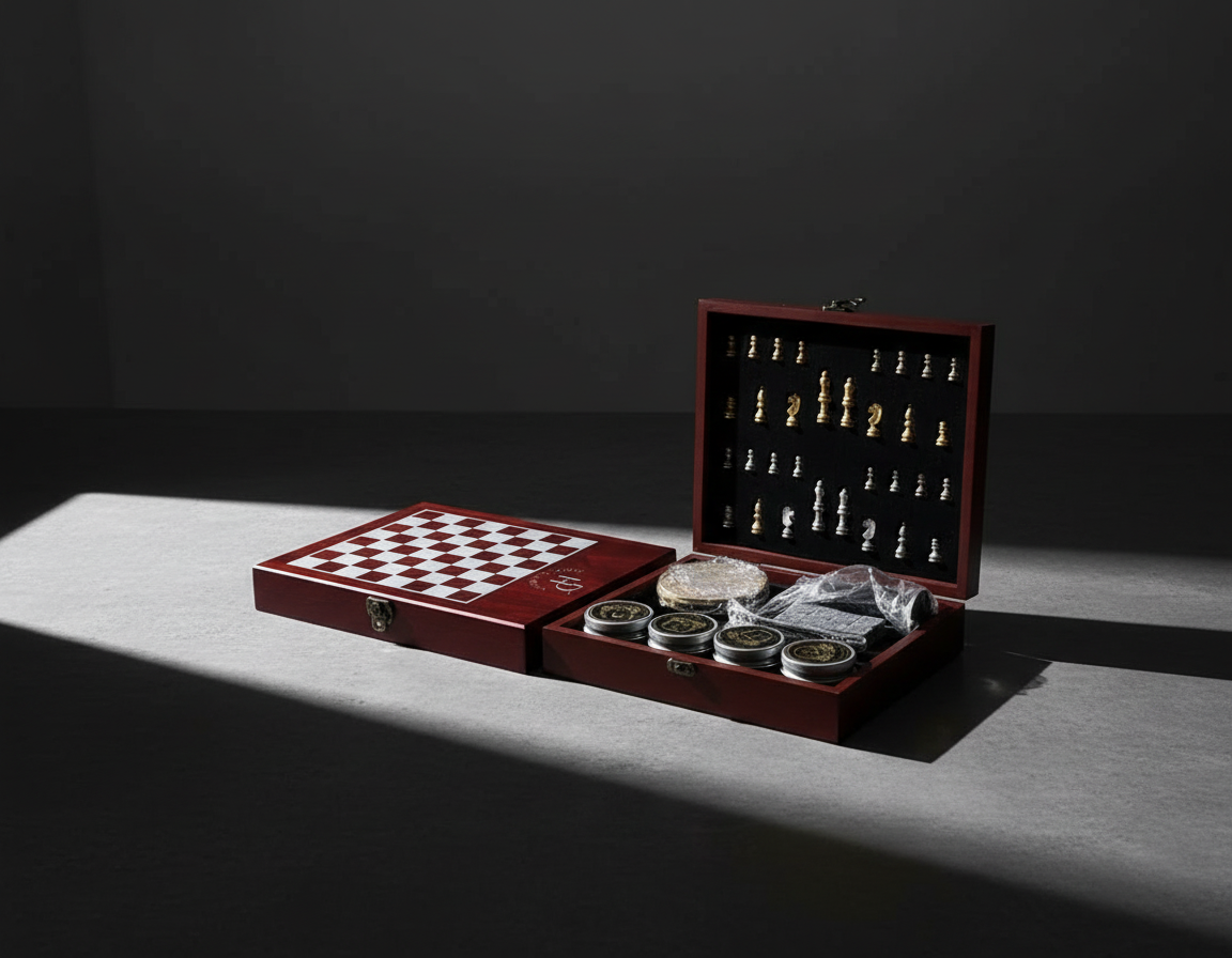 Set Affumicatore e Scacchiera - Modello "Il Re dei Cocktail"