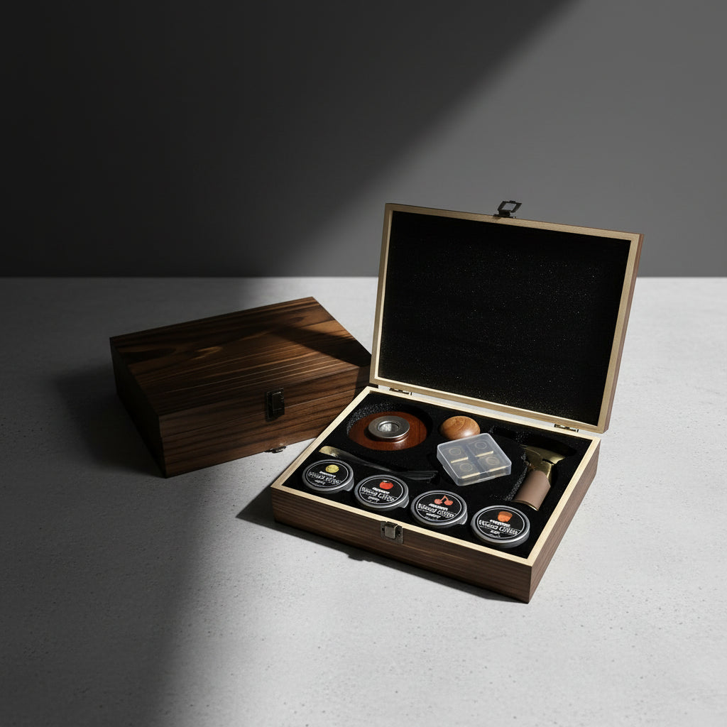 Affumicatore per Cocktail - Modello "Gold" - Scatola in legno