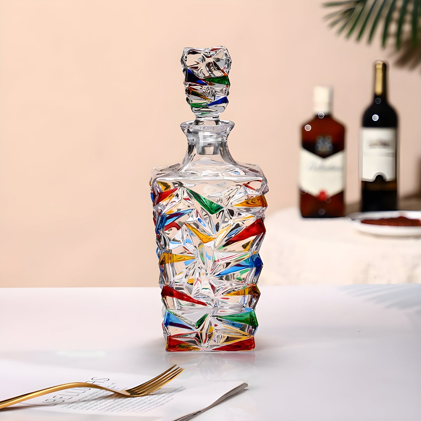 Set Bicchieri e Decanter in Cristallo 'Glaciale' – Collezione Murano | Design Ispirato a Zecchin GuerraHome
