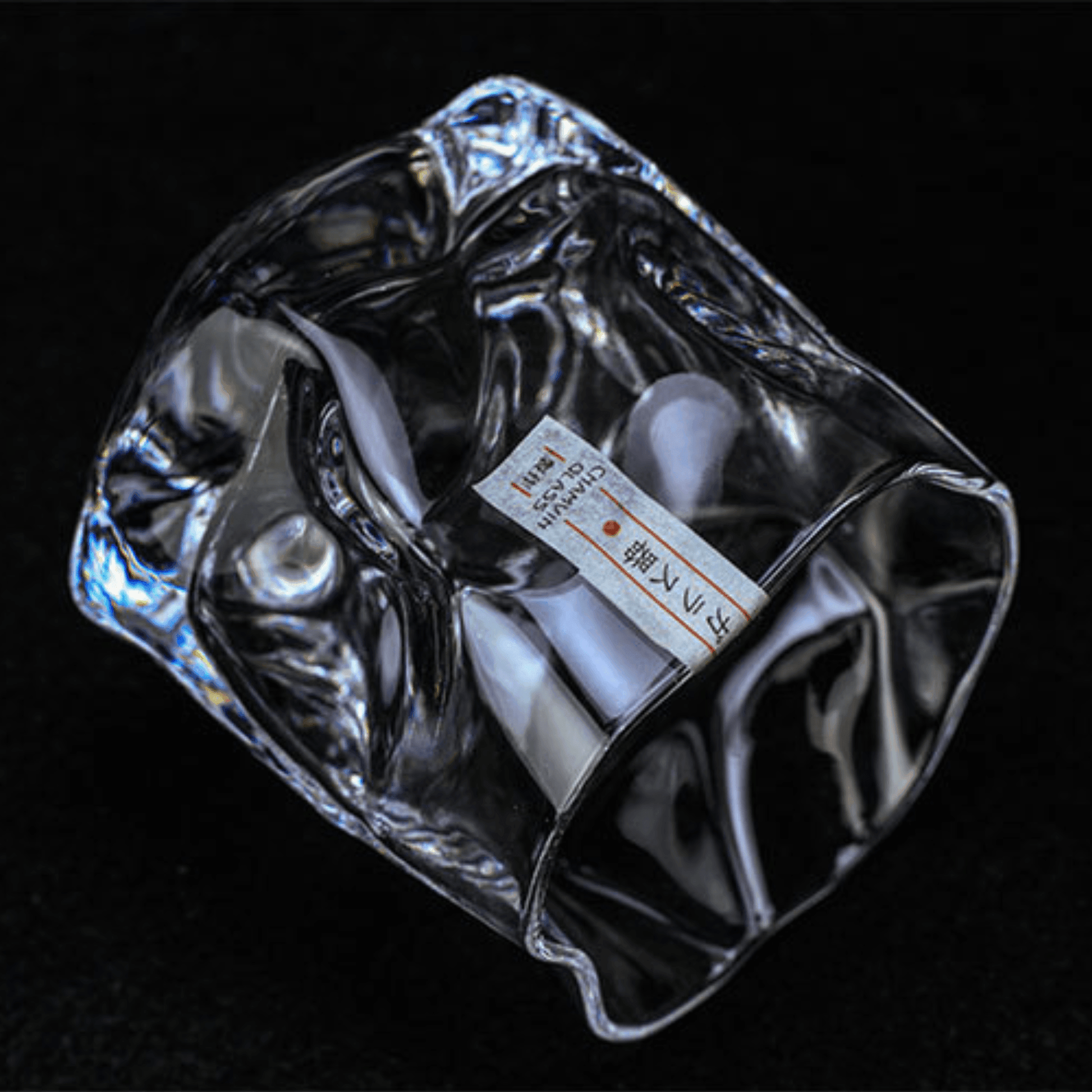 Bicchiere da Whisky Edo Kiriko – Corpo Increspato - Scatola In Legno GuerraHome