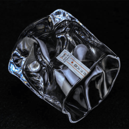 Bicchiere da Whisky Edo Kiriko – Corpo Increspato - Scatola In Legno GuerraHome