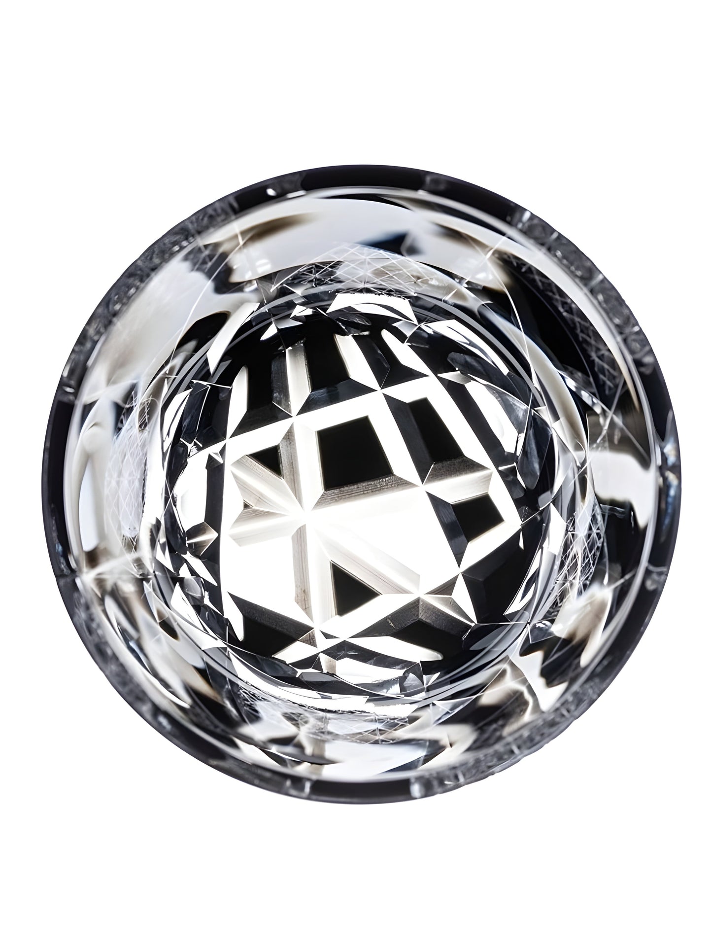 Bicchiere Edo Kiriko – ‘Fulmine Nero’ – Scatola in legno GuerraHome