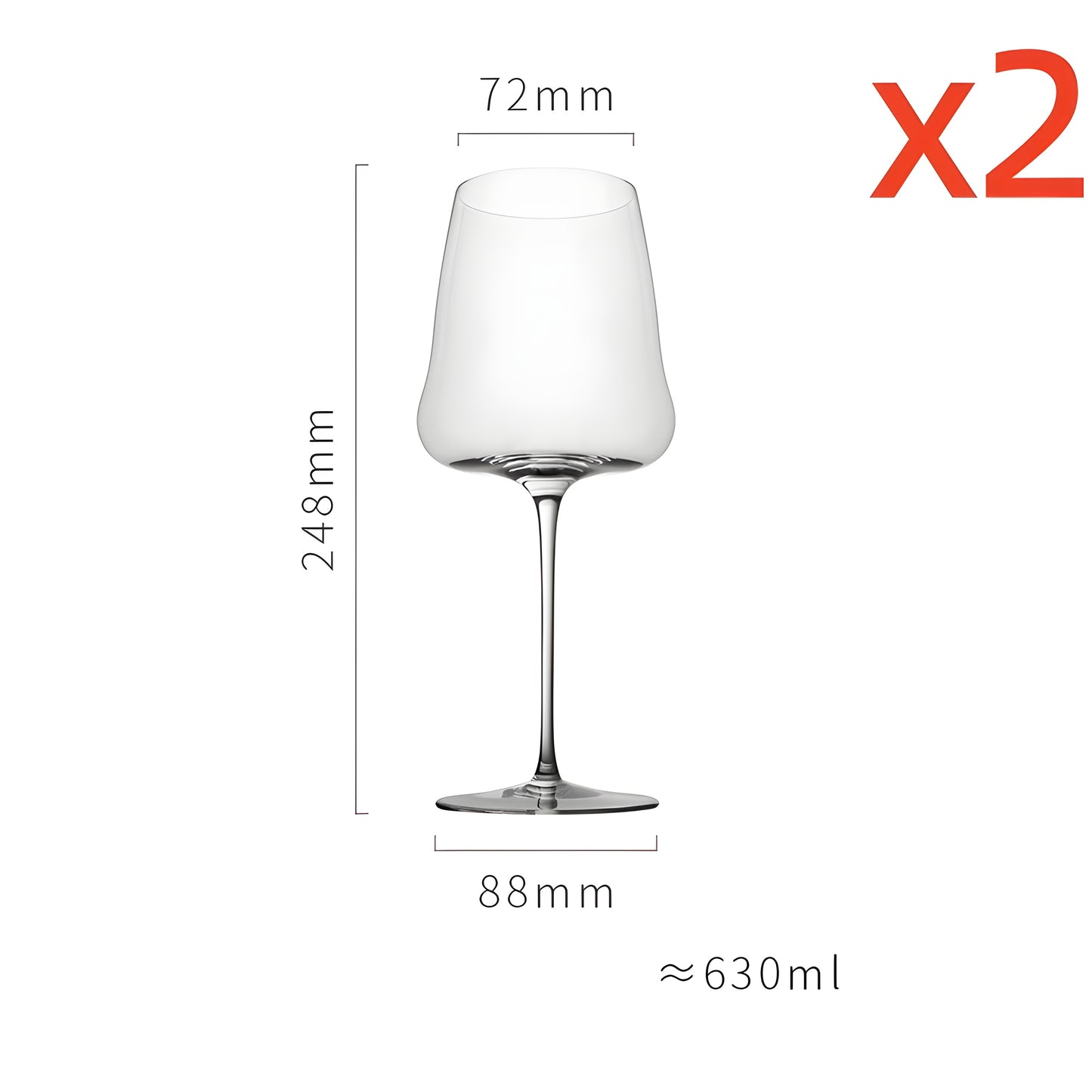 Coppia di Calici “Clouds” – Bordeaux 630 ml, Burgundy 480 ml e Flûte Champagne 300 ml