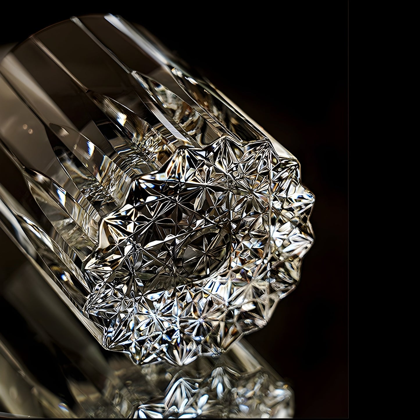 Diamond Cut Asterism Hand Carving Crystal Old Fashioned Glass Thick Heavy Classics Whiskey Rocks Wine Cup Beer Tumbler Lowball GuerraHome