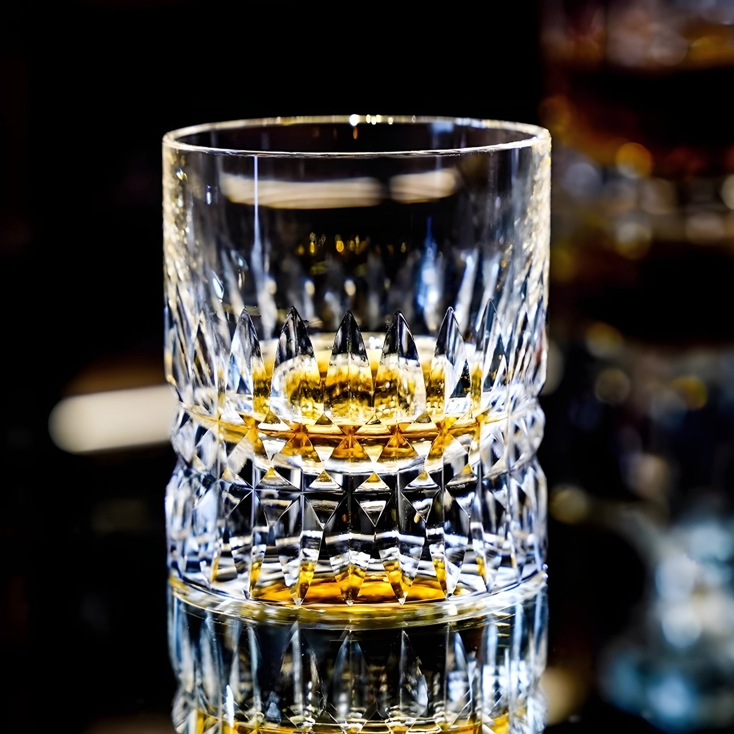 Diamond Cut Asterism Hand Carving Crystal Old Fashioned Glass Thick Heavy Classics Whiskey Rocks Wine Cup Beer Tumbler Lowball GuerraHome