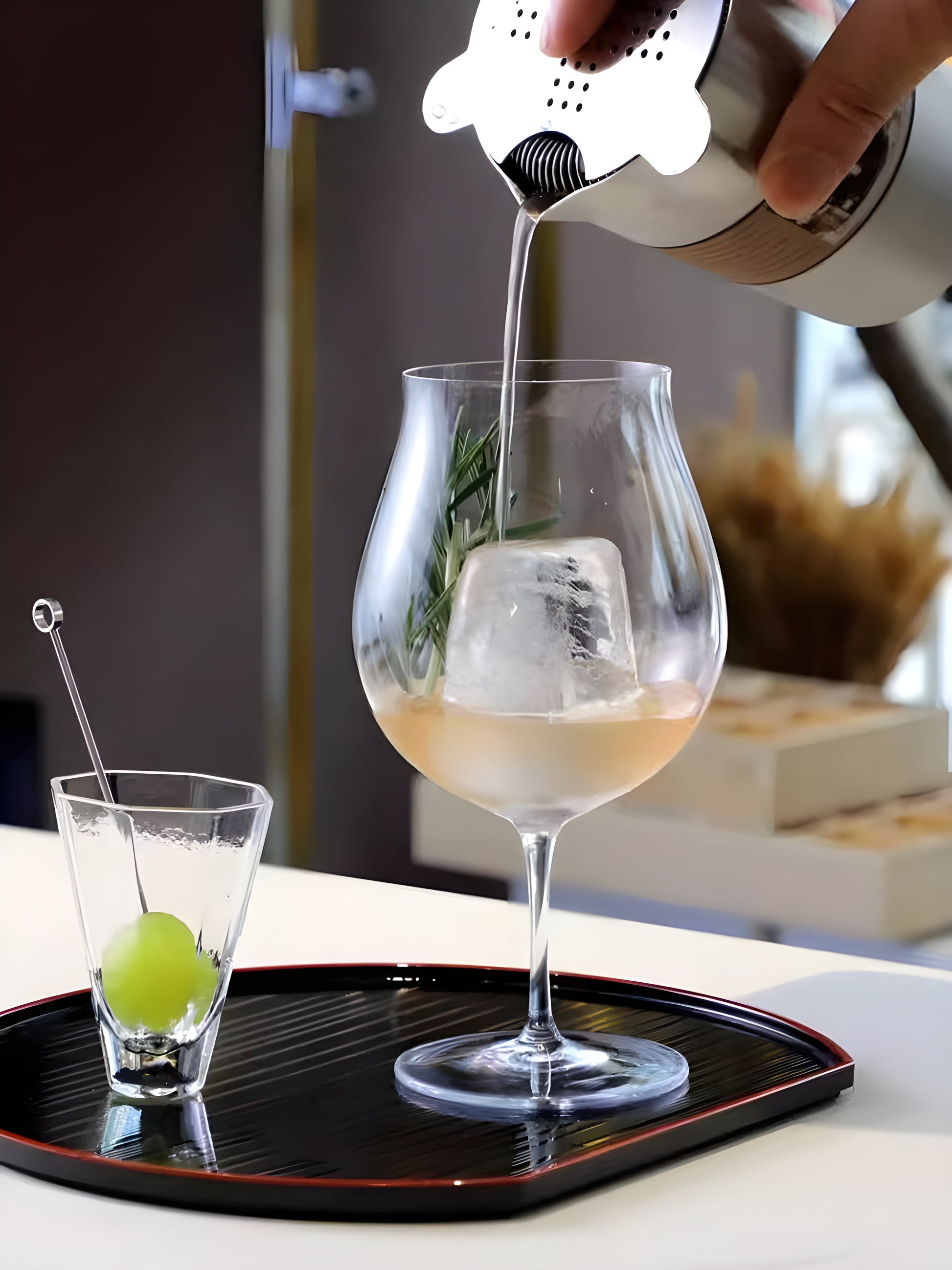 Japanese Style Kimura Shouko Ultra Thin Wineglass Liqueur Sherry Goblet Soda Drink Aperitif Sweet Wine Tulip Glass Handmade Cups GuerraHome