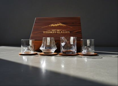 Set Bicchieri da Whisky “Four Seasons”  - Scatola in Legno