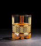 Bicchiere Whisky 'Diamond Oro' – Cristallo Intagliato GuerraHome