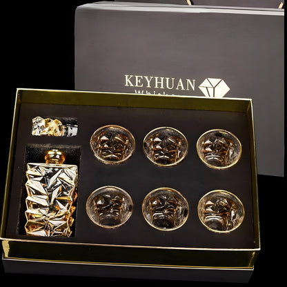 Set di Bicchieri 'Keyhuan' con Decanter  – Portabicchieri e Design Lussuoso GuerraHome