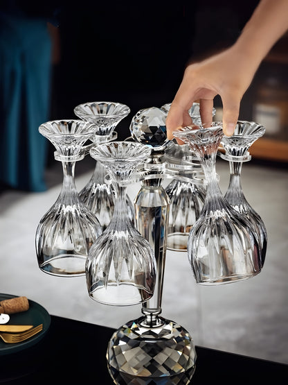 Set Decanter con Calici – “Pendolo Argento” – Design Moderno in Cristallo< GuerraHome