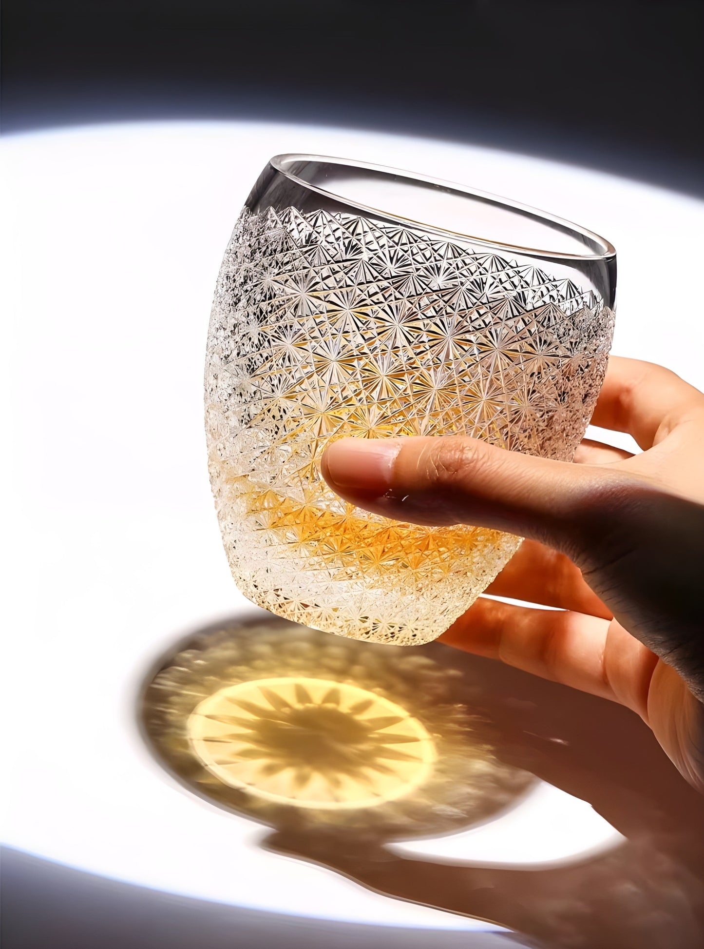 Bicchiere Edo Kiriko – ‘Via Lattea’ – Scatola in legno GuerraHome