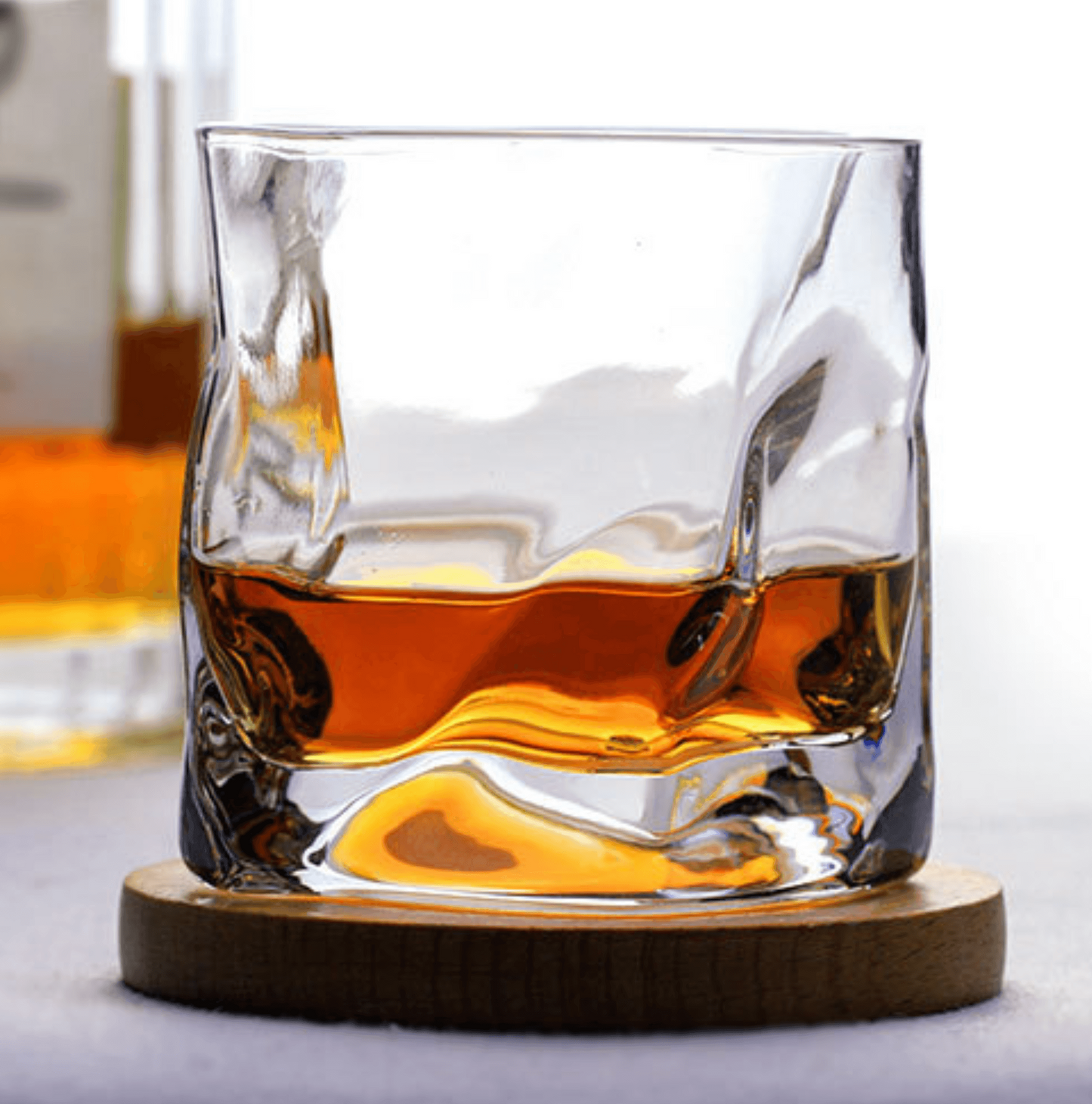 Bicchiere da Whisky Edo Kiriko – Corpo Increspato - Scatola In Legno GuerraHome