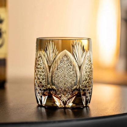 Bicchiere Edo Kiriko – ‘Brina Bianca’ – Scatola in legno GuerraHome