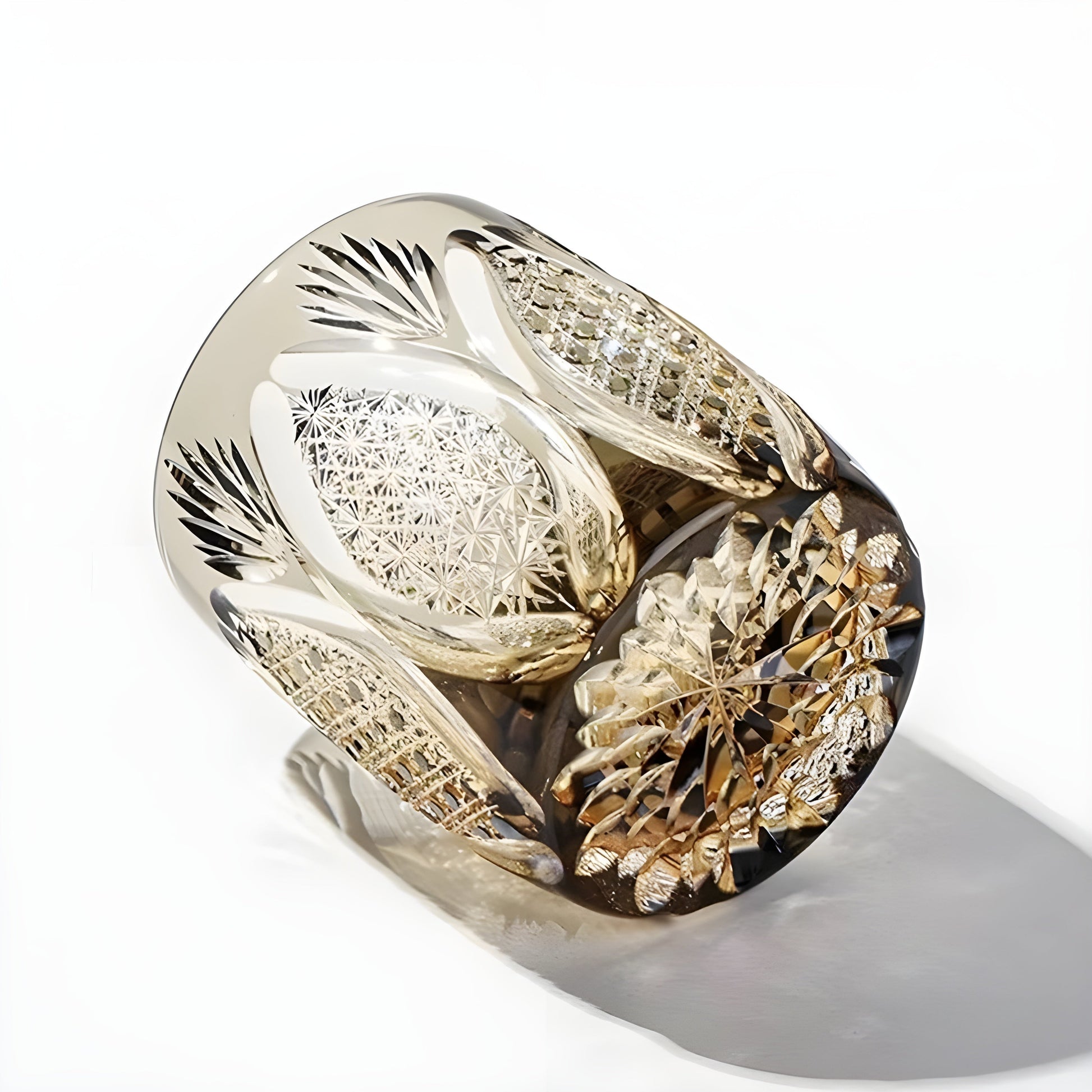 Bicchiere Edo Kiriko – ‘Brina Bianca’ – Scatola in legno GuerraHome