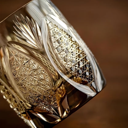 Bicchiere Edo Kiriko – ‘Brina Bianca’ – Scatola in legno GuerraHome