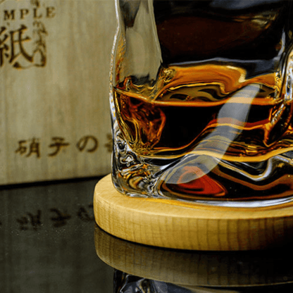 Bicchiere da Whisky Edo Kiriko – Corpo Increspato - Scatola In Legno GuerraHome